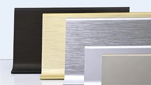 Aluminium skirting profiles