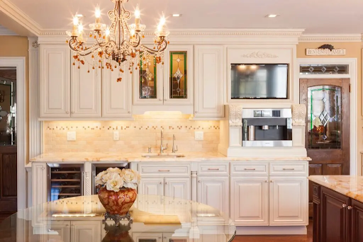 cream white kitchen cabinets