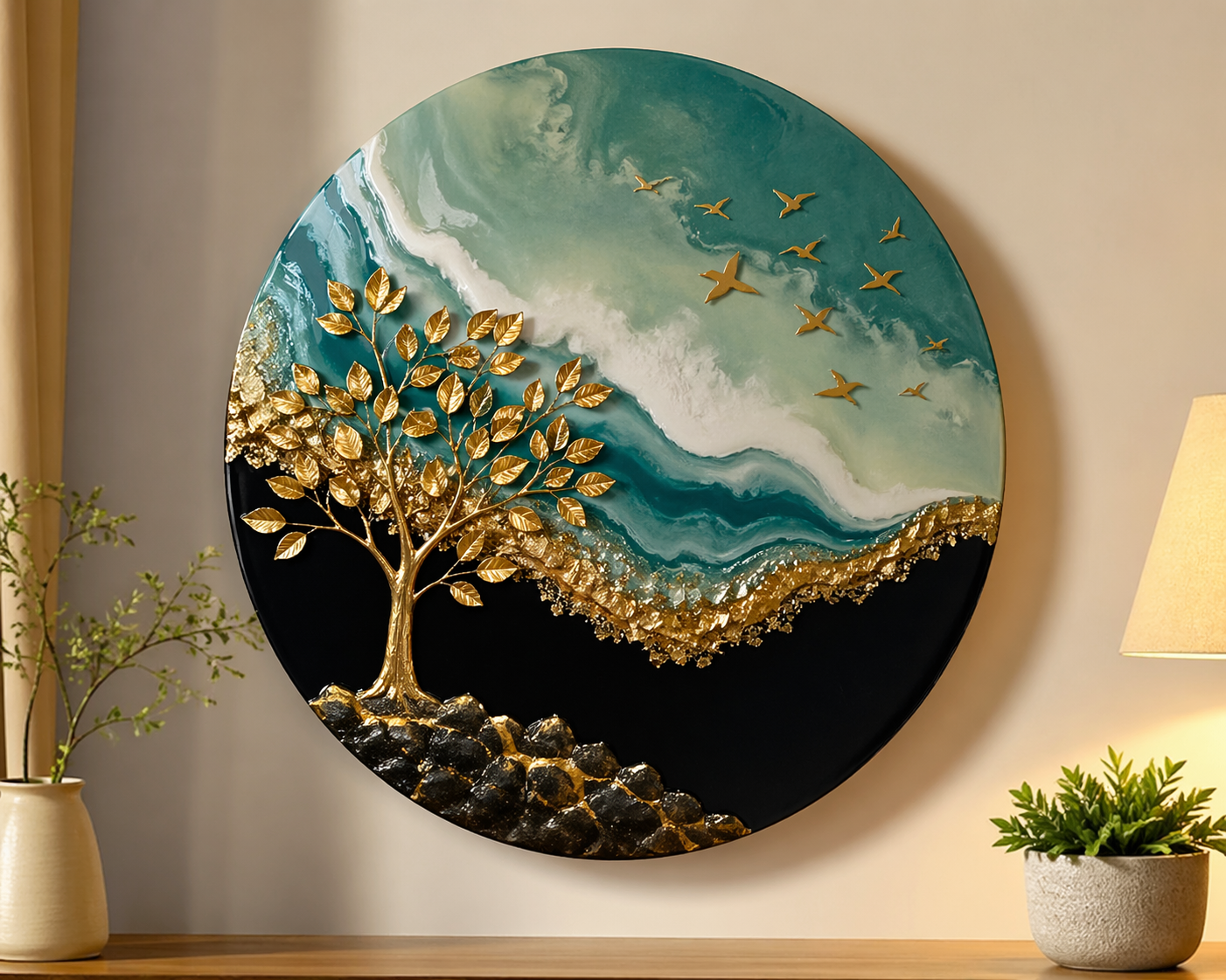 resin art wall