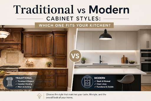 traditional raised-panel cabinet designs